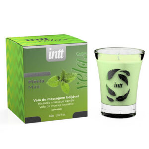 Vela Hidratante Beijável para Massagem de Menta 40g - IN0264
