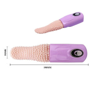 Vibrador em Forma de Língua Recarregável com 3 Funções e Rotação - BI0141112C