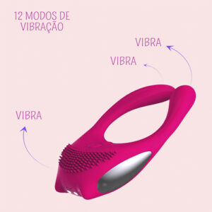 Multi Pro Vibrador Multifuncional Para Casais com 12 Modos de Vibração - IM0152