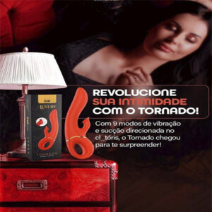 Tornado Vibrador e Sugador Clitóris e Mamilos - TO0139