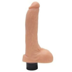 Prótese em Cyberskin  com Vibro e Escroto 19 X 5 cm - YSDF471