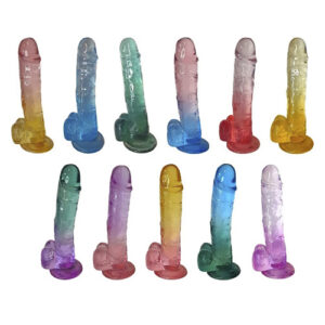 Prótese Peniana em Degrade de Silicone com Ventosa 15 x 6 cm - MVP1404