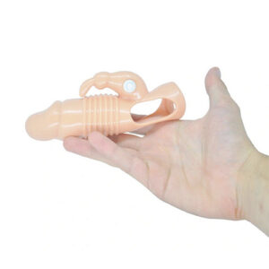 Capa Peniana com Estimulador Clitoriano 16 x 4 cm - MNA1489