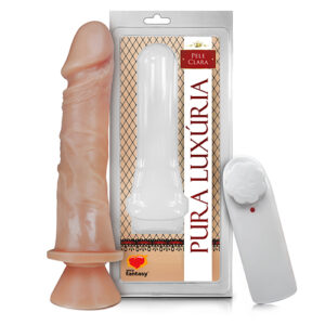 Pênis Ventosa com Vibro 18 x 4,4 cm - PV023