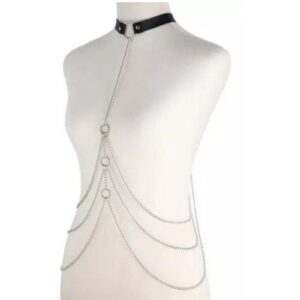 Colar Arnes Sexy com Corrente - LF00114