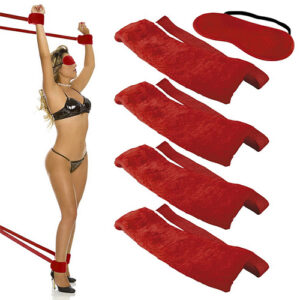 Kit Bondage em Pelúcia, Venda e Amarras - 909