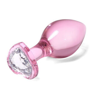 Plug Anal Vidro Coração - PV014Plug