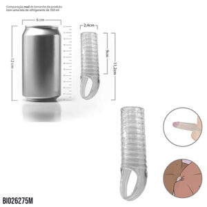 Capa Peniana com Anel Escrotal Extensor Premium - BI026275M