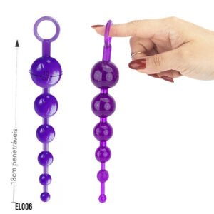 Plug 6 Esferas Roxo - EL006