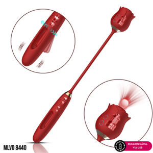 Estimulador Clitoriano com Tecnologia de Vibroar em Formato de Flor - MLVO8440