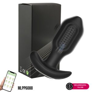 Plug Anal 360° Vibratório por aplicativo em silicone - MLPP6088